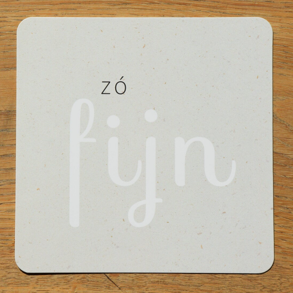 Enkele kaart - zó fijn