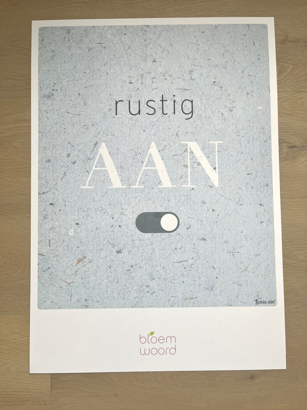 Poster - Rustig AAN