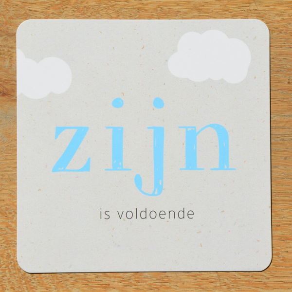 Enkele kaart - zijn is voldoende
