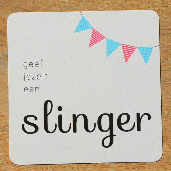 Enkele kaart - geef jezelf een slinger