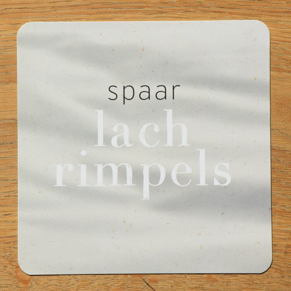 Enkele kaart - spaar lachrimpels