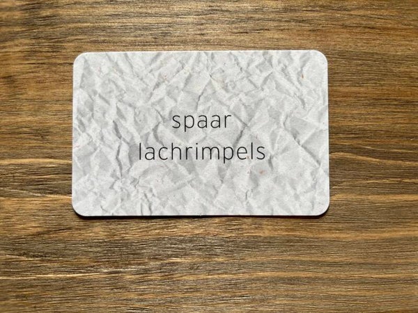 Ik kaartje - spaar lachrimpels