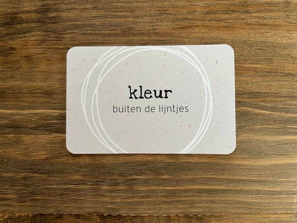 Ik kaartje - kleur buiten de lijntjes