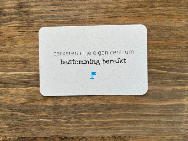 Ik kaartje - parkeren in je eigen centrum..
