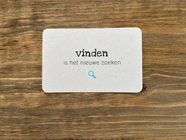 Ik kaartje - vinden is het nieuwe zoeken