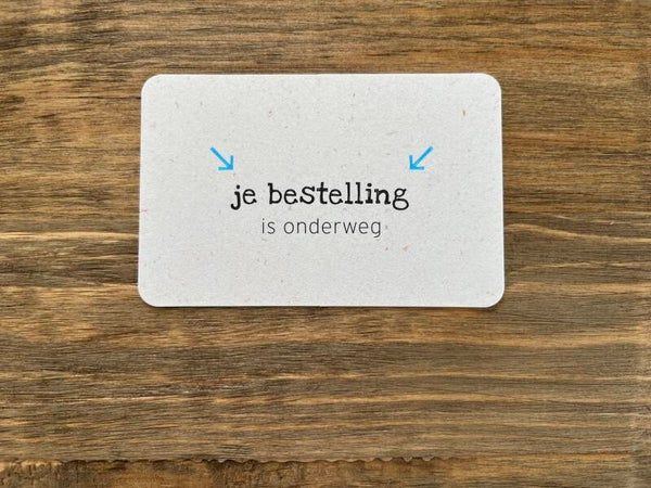 Ik kaartje - je bestelling is onderweg