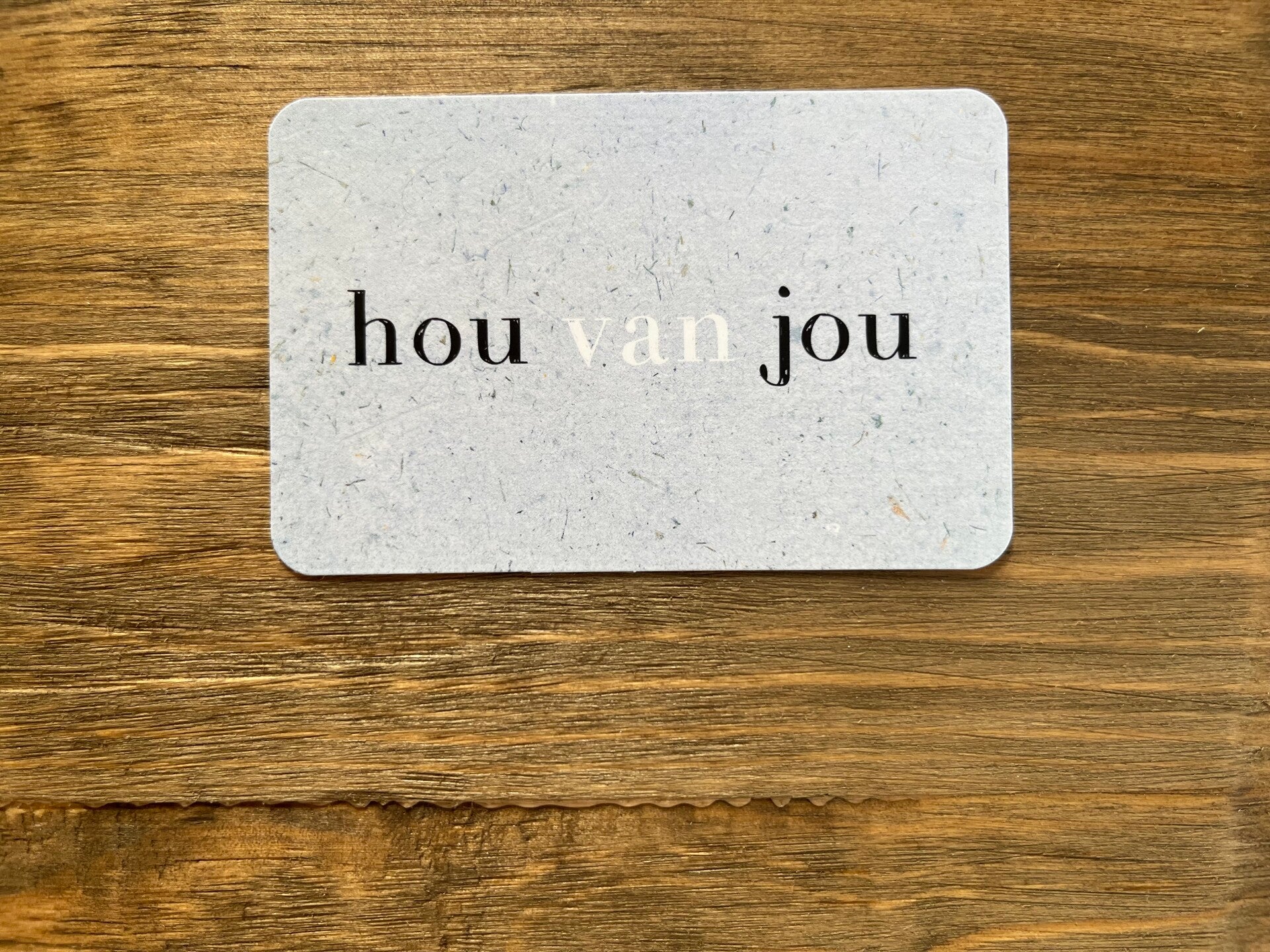Nu kaartje - hou van jou