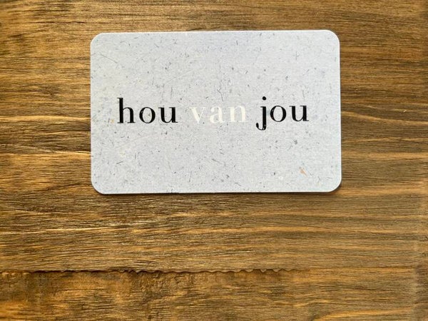 Nu kaartje - hou van jou