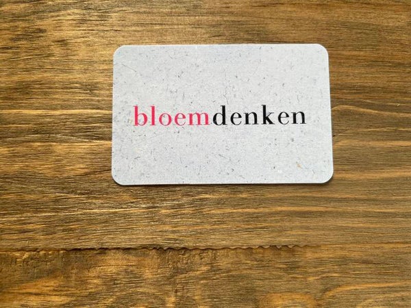 Nu kaartje - bloemdenken