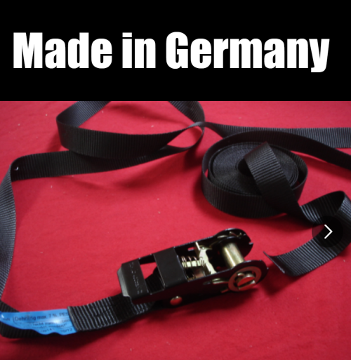 STAPELFIX Spanngurt schwarz 6m x 25mm schwarze Mini Ratsche.sx