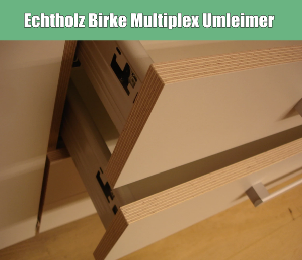 Echtholz Umleimer Bügelkante Birke Multiplex 23 / 43 x 0,6 mm