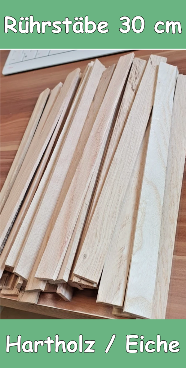 Rührstäbe Hartholz 30cm zum anmischen rühren von Epoxy Epoxidharz Farben Lack 46