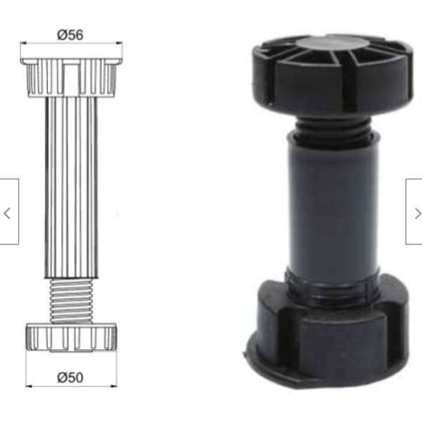 40 Stück Sockelfüße 150 mm  + 20 Clipse