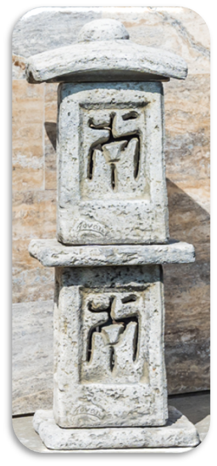 2er Lampe eckig 4 Himmelsrichtungen