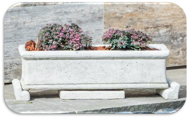 Balkonlade Harmonie mit Untersetzer