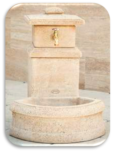 Brunnen Monarhie niedrig mit 1 Becken