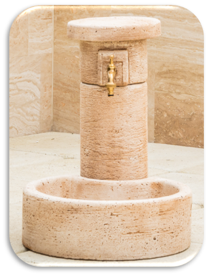 Brunnensäule Trend klein mit Becken