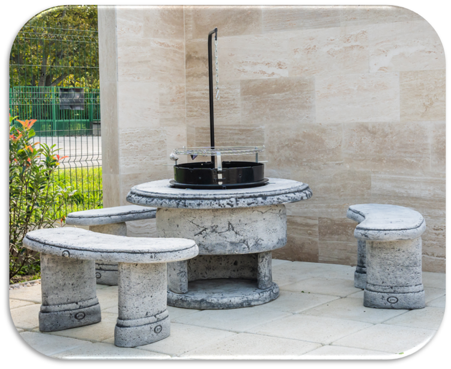 Party Steingrill Set