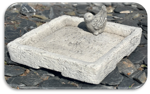 Vogeltränke Meise eckig