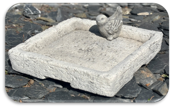 Vogeltränke Meise eckig