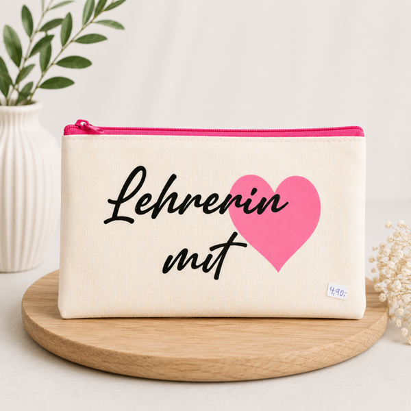 Mäppchen „Lehrerin mit ❤️“ / „Lehrer mit ❤️“