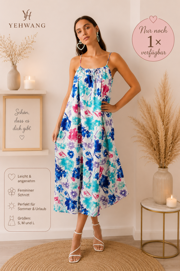 Sommerkleid mit Blumendruck | YEHWANG