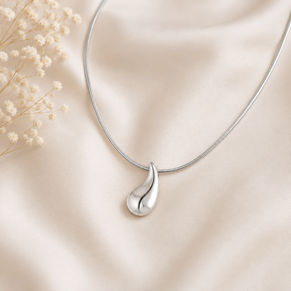 Tropfenkette aus Edelstahl – Zeitlose Eleganz in Gold oder Silber