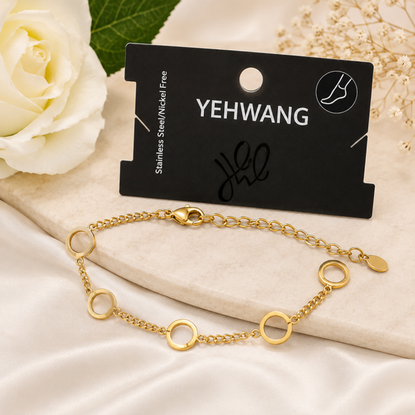 ✨ Fußkettchen mit Ringen von YEHWANG