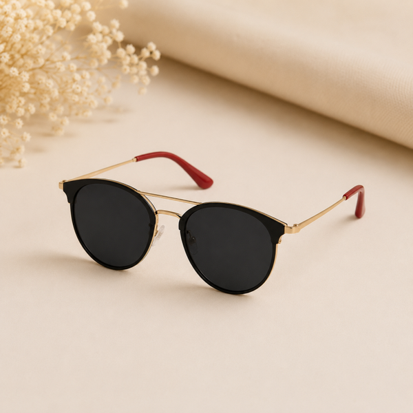 Sonnenbrille „Summer Vibe“ – Schwarz/Rot