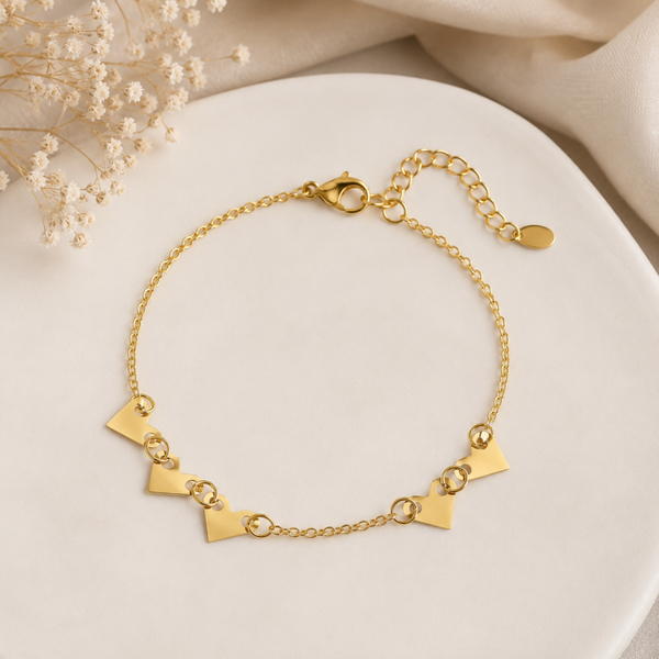 Armband „Zu viel Liebe“ – Elegantes Edelstahlarmband in Gold oder Silber