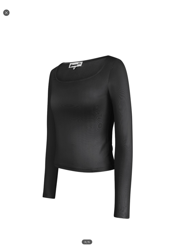 Langarm Crop Top