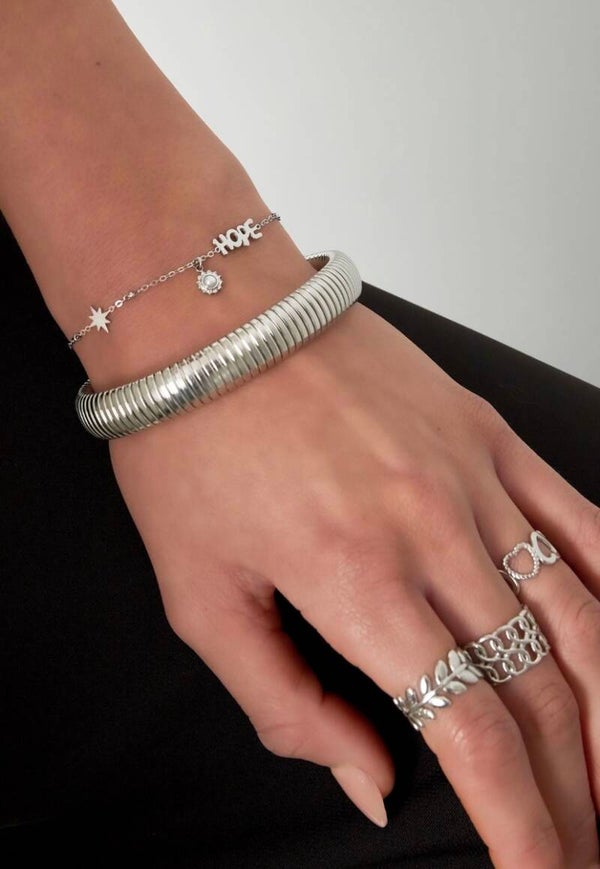 Kugelarmband Hoffnung und Anhängern