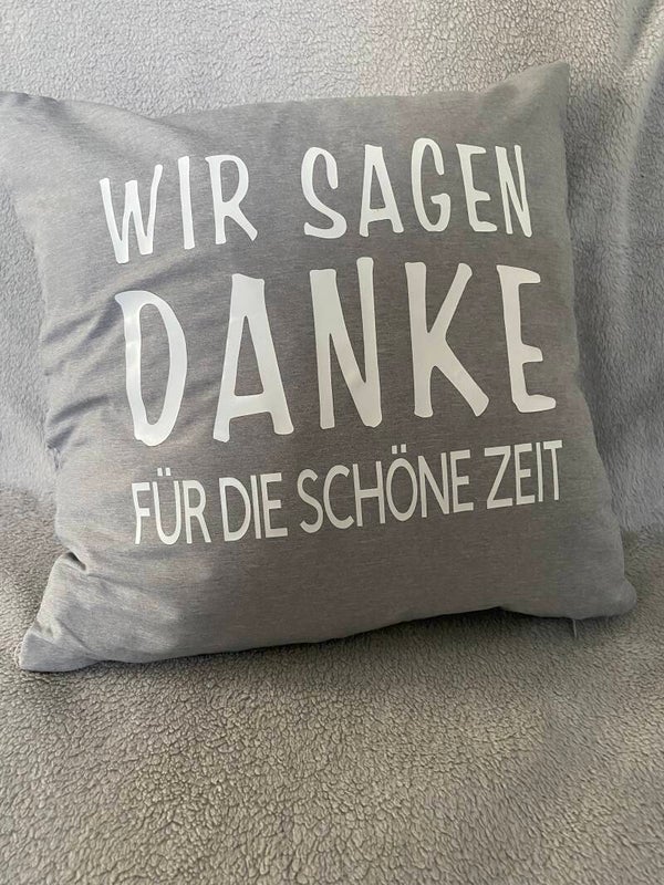 Kissen „ wir sagen danke“