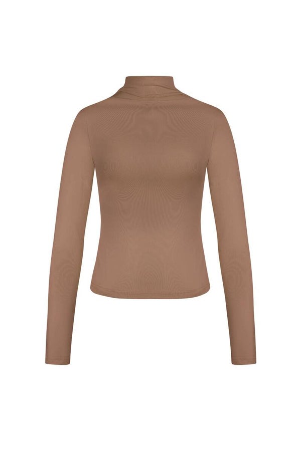 Langarm Shirt Stehkragen
