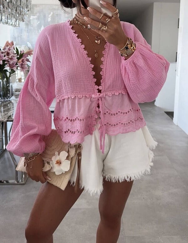 Top en gaze de coton - Chloé