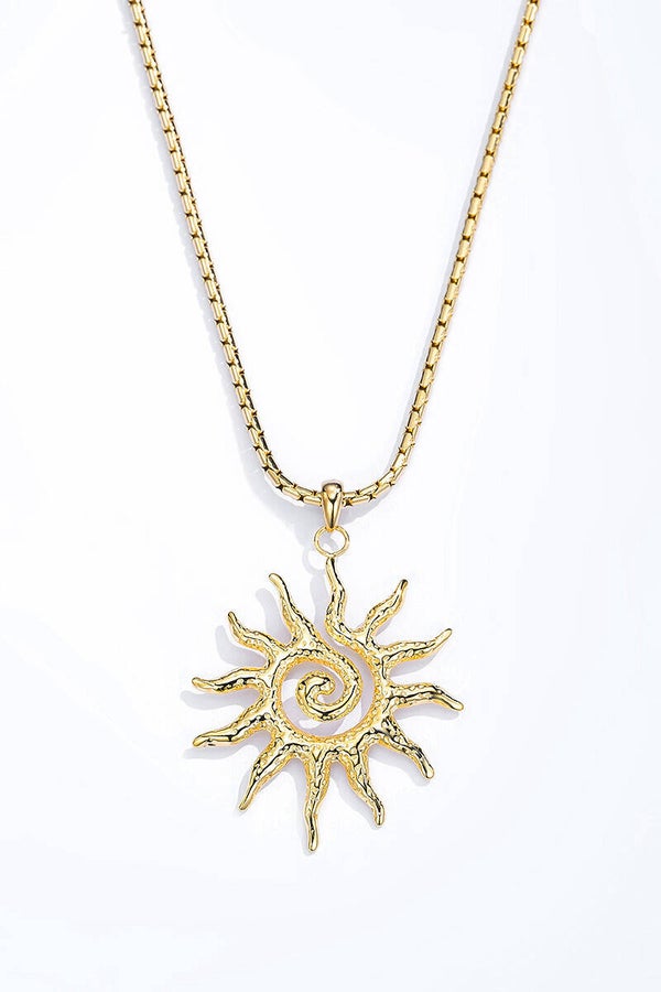 Collier Soleil - Acier inoxydable