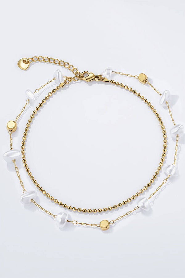 Chaîne de cheville pierre - Acier Inoxydable