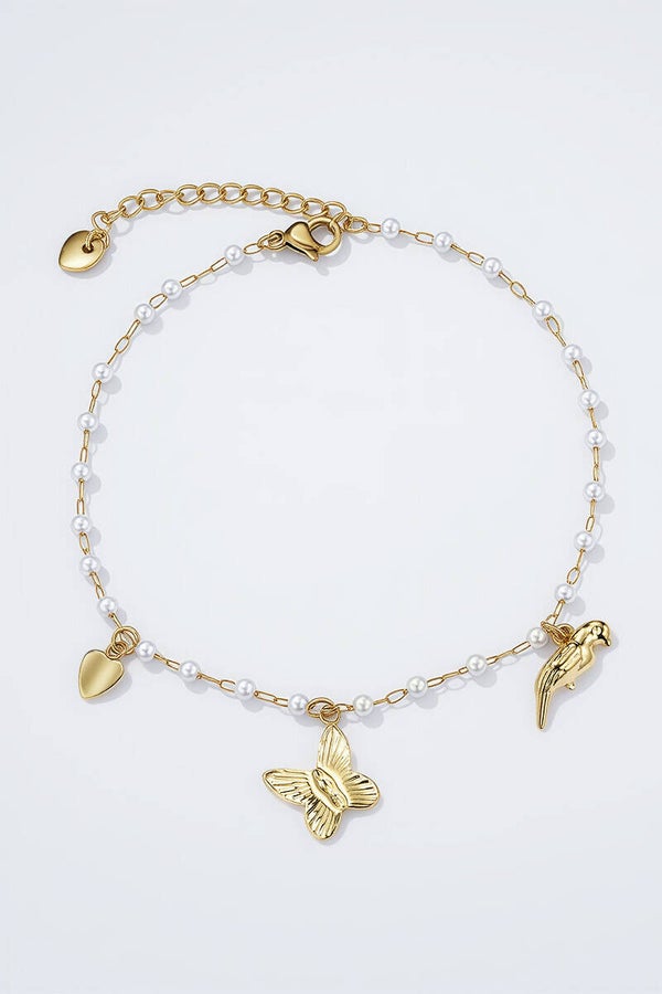 Chaîne de cheville papillon - Acier inoxydable