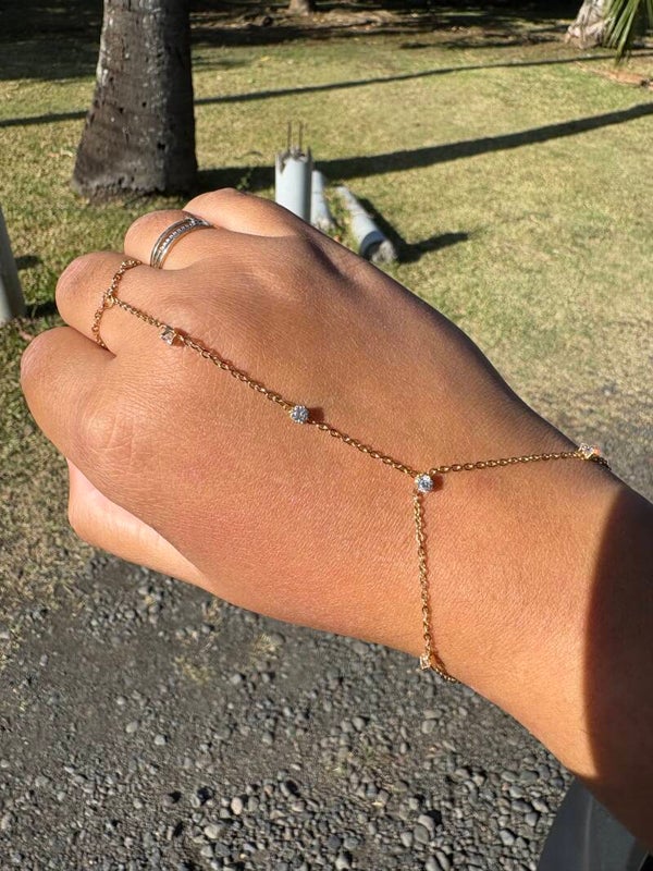 Bracelet de main La Divine - Acier inoxydable