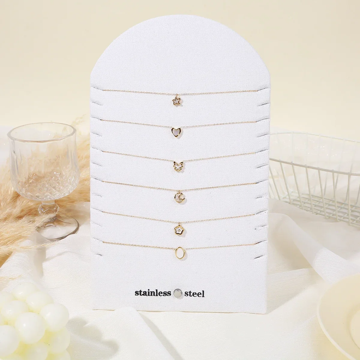 Collier nacré blanc