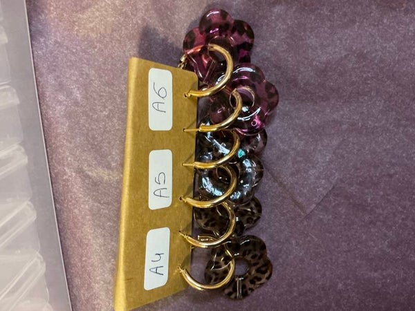 Boucles d’oreilles fleurs (grandes)