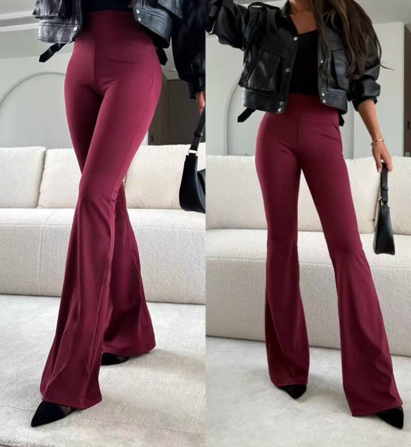 Pantalon EMILIA bordeaux