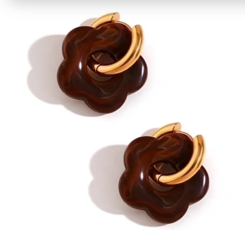 Boucles d oreilles choco