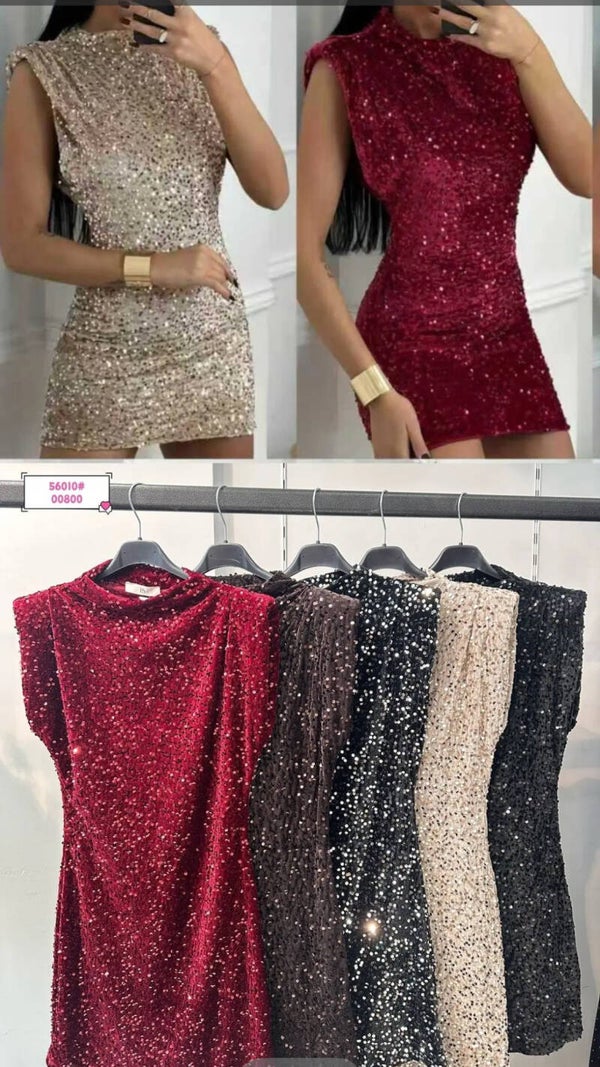 Robe à sequins Kamelia