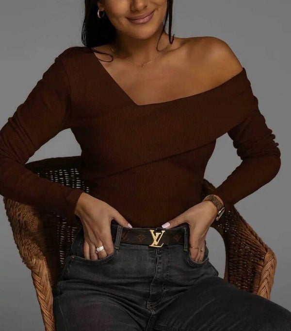 Haut choco asymétrique