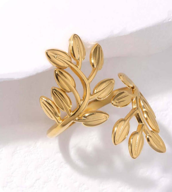 Bague feuilles