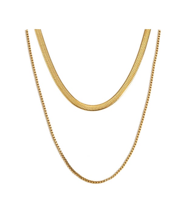 Collier double rang chic