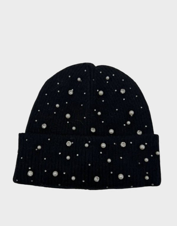 Bonnet strass noir