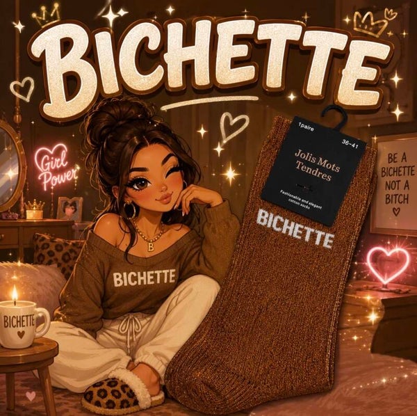 Chaussettes à paillettes Bichette
