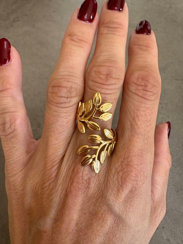 Bague feuilles